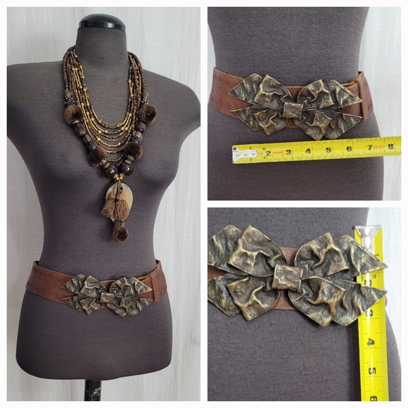 Betsey Johnson Leather belt / L - Picture 3 of 6